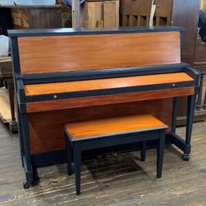 SOLD!1982 Baldwin Hamilton 45" Model 243 studio $1299 with Custom Midnight Charcoal & Cinnamon Finish