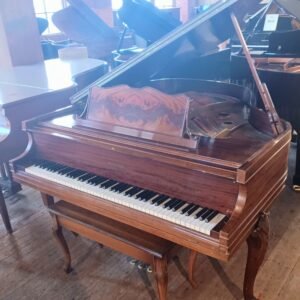 1938 Hamilton French Provençal Satin Burl Mahogany 5'1" Baby Grand Piano $4,499