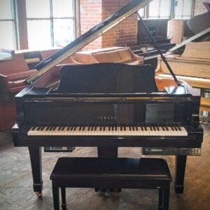 1994 Yamaha C5 High Polished Ebony 6'6" Grand Piano with Disklavier Player System $41,999