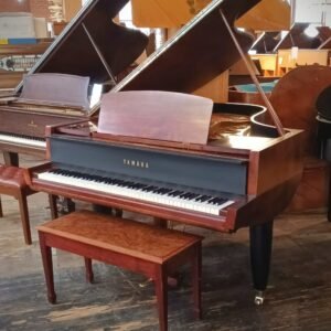 FULLY RESTORED, REFINISHED & EXTREMELY RARE!!! 1953 Yamaha Model No. 20 Art Deco Style Case in Exotic Satin Mahogany Finish 5'5" Baby Grand Piano $34,999. Special Clearance Sale Priced-Now Only $26,999 Save $8000.