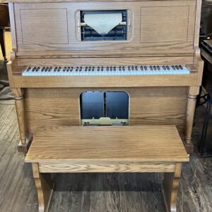 2000 Story & Clark 48” Studio Player Piano, Satin Golden Oak Finish, Manual or Electric. Reg $3799. Now, only $2999. Save $800