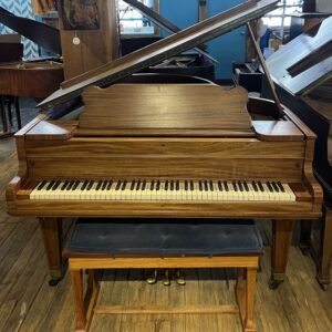 RESTORED! 1913 Vose & Sons Satin Mahogany 6’ 4” Grand Piano- Was $4,499. SAVE $1000 OFF- Now Only $3,499.