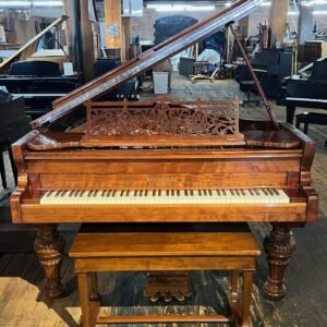 RESTORED! 1896 Sohmer High Polish Victorian Style Chestnut 5' 10" Grand Piano $11,899