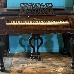 RESTORED! 1864 Jewett & Goodman Brazilian Satin Rosewood Finish 61 Key Melodeon-$699