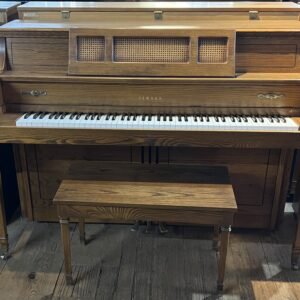 1990 Yamaha Model M402 Satin Oak 43” Console -$2,699